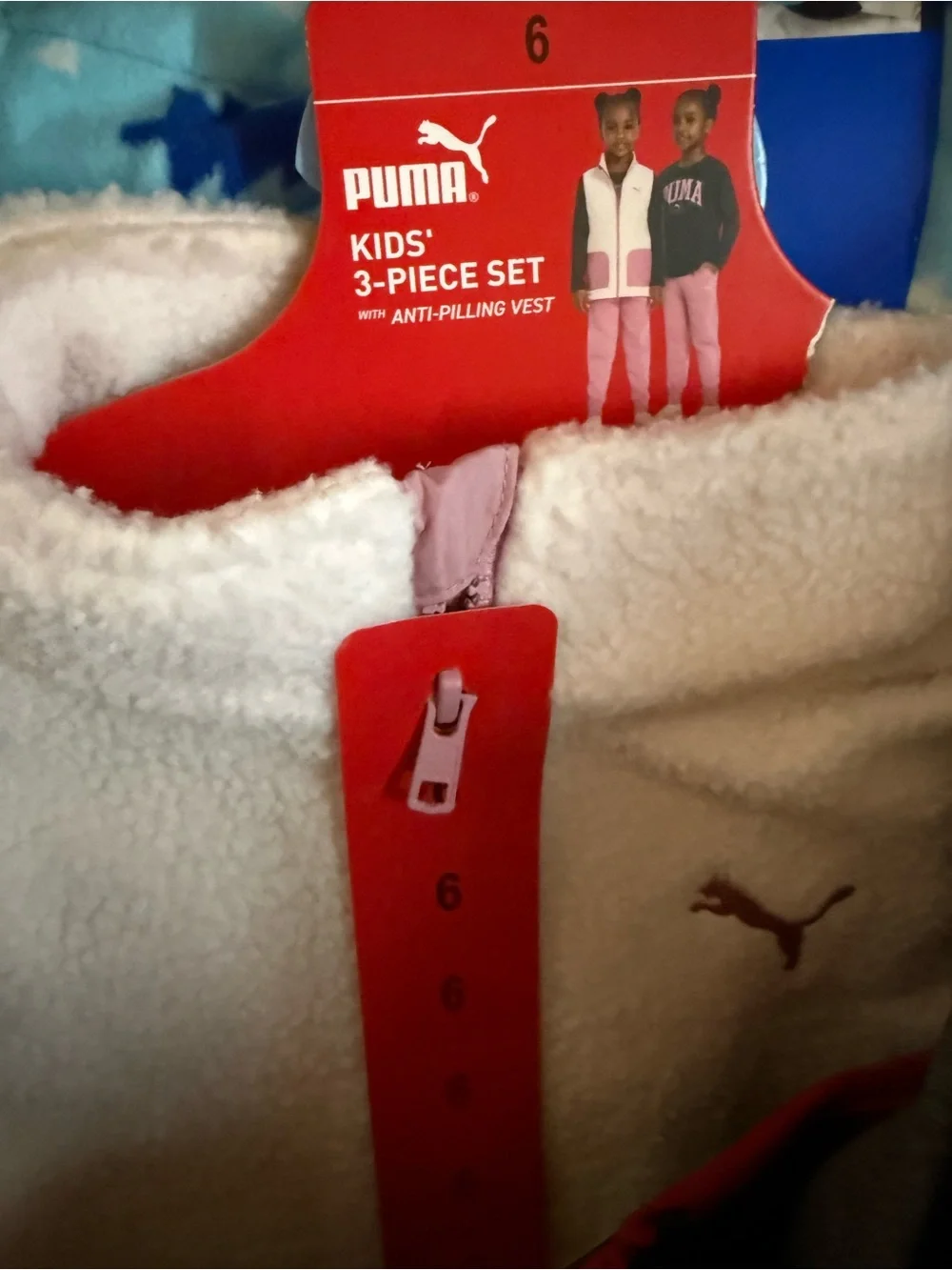 NWT PUMA 3PC Kids' Pink Jogger Set - Picture 7 of 7